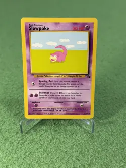 1st Edition Pokemon 2000 Slowpoke 67/82 Team Rocket LP #2, slowbro fossil set - Image 3