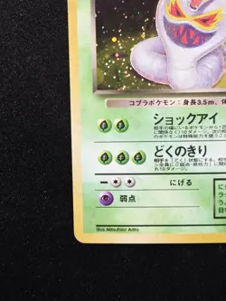 Dark Arbok No. 024 Holo Rare Swirl Japanese Team Rocket Gang Pokemon 1997 - Image 5