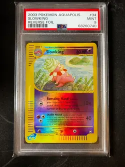 Slowking - Pokemon 2003 Aquapolis - #34 34/147 Reverse holo - PSA 9 - Image 1