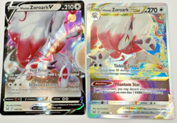Pokemon Karte TCG Zoroark VStar 146+147/196 Verlorener Ursprung Englisch NM - Image 1