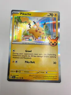 Pokemon Karte TCG Pikachu 062/193 Black Star Promo Halloween Holo Rare Englisch - Image 2