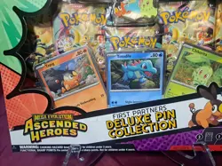 Pokemon Ascended Heroes First Partner Deluxe Pin Collection Sealed New - Image 3