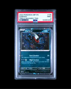 🌀 Pokemon OBF 136/197 - Triple Whammy Darkrai Cosmos - PSA 9 - Double Swirl 🌀 - Image 1