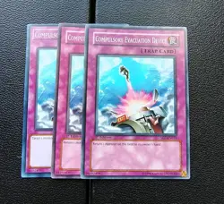 Yu-Gi-Oh - Compulsory Evacuation Device - Full Playset X3 - Image 1