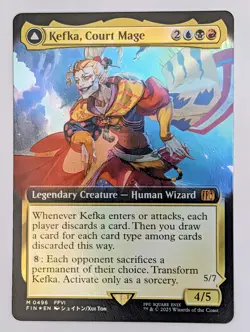 [Foil] Kefka, Court Mage (Extended Art) (FIN 0496) Final Fantasy MTG - Image 1