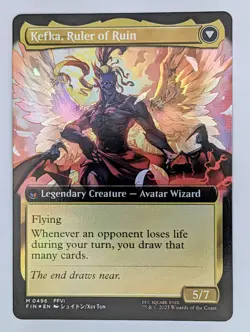 [Foil] Kefka, Court Mage (Extended Art) (FIN 0496) Final Fantasy MTG - Image 2