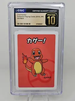 Charmander Japanese Old Maid 2019 CGC Pristine 10 Gem Mint Pokemon Playing Card - Image 1