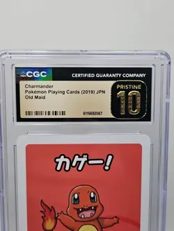 Charmander Japanese Old Maid 2019 CGC Pristine 10 Gem Mint Pokemon Playing Card - Image 2