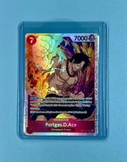 Portgas D Ace OP02-013 SR Paramount War One Piece Card English Mint NM - Image 4