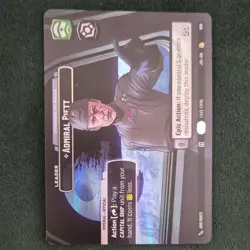Star Wars Unlimited Admiral Piett Leader Unit Card Fantasy Flight Games - Image 2