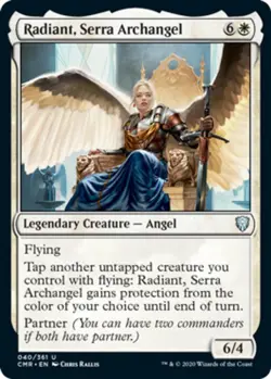 4x Radiant, Serra Archangel NM-Mint, English Commander Legends MTG Magic - Image 1