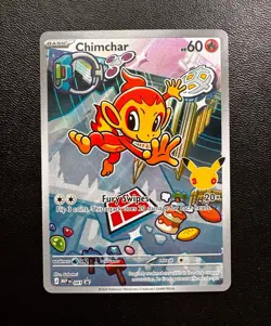 Chimchar 041/MEP: Promo Basic Fire 60 HP Regular Fury Swipes Pokemon TCG Card - Image 1