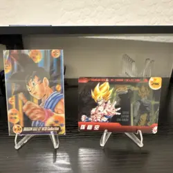 Morinaga Super Saiyan Son Goku Card Lot 2 Holo Japanese KX3D VS Combo #312 #296 - Image 1