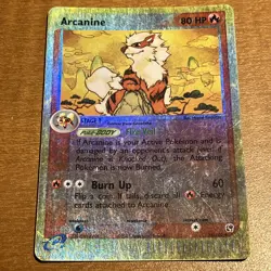 Pokemon Arcanine Reverse Holo Rare Sandstorm Ex Vintage E Reader 2003 15/100 - Image 2