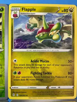 12 Applin Dipplin Hydrapple Pokemon EX Flappe Rare Holo Lot Set collection🍎🍏🐛 - Image 5