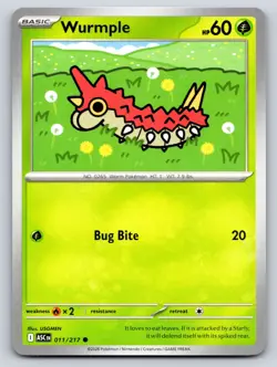 Wurmple Bug Bite Pokemon 011/217 - Image 1