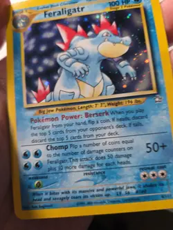 Pokemon TCG Feraligatr 4/111 Neo genesis Holo Rare Nm - Image 3