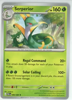 Pokemon Perfect Order 006/088 NON Holo Rare Serperior DECK EXCLUSIVE - Won’t Gem - Image 1