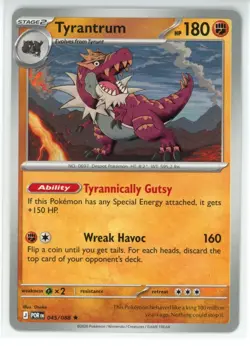 Pokemon Perfect Order 045/088 NON Holo Rare Tyrantrum DECK EXCLUSIVE - Image 1
