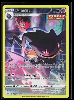 Banette TG07/TG30 Illustrataion Rare Lost Origin Trainer Gallery Pokemon LP - Image 1