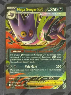 Pokemon TCG - Mega Gengar ex 056/094 - Pack Fresh - Phantasmal Flames ME02 NM - Image 1