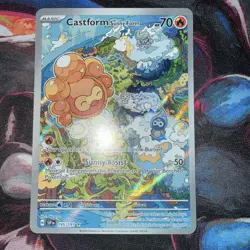 Pokemon TCG Castform 195/191 Sv08: Surging Sparks Holo - Image 1