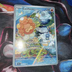 Pokemon TCG Castform 195/191 Sv08: Surging Sparks Holo - Image 3