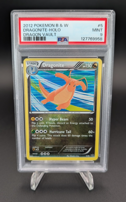 Dragonite 2012 Pokemon Black & White Dragon Vault Holo #5 PSA 9 Mint - Image 1
