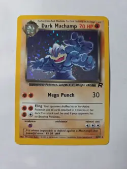 Dark Machamp - 10/82 Team Rocket Unlimited Holo Rare Pokemon TCG - NM/LP - Image 1