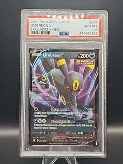 Pokemon Umbreon V Evolving Skies 094/203 PSA 8 - Image 1