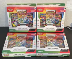 POKEMON TCG Lot Of 4 SEALED First Partner Illustration Collection Boxes SERIES 1 - Image 1