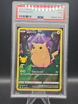 Pokemon Celebrations Pikachu 005/025 PSA 7 - Image 1