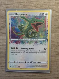 Rayquaza 138/185 SWSH04 Vivid Voltage Amazing Rare Holo Pokemon TCG EN - Image 3