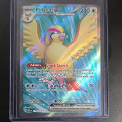 Pokemon Pidgeot ex 217/197 SV03: Obsidian Flames Double Rare Full Art Holo - Image 1