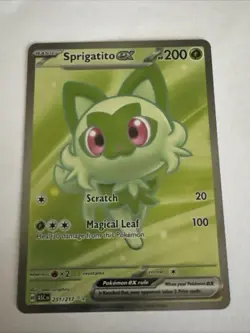 Pokemon Sprigatito EX 251/217 ASCEn Holo Rare Basic Grass 200HP English 2026 - Image 1