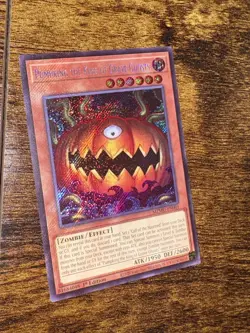 Yu-Gi-Oh! Pumpking King of Grave Ghosts HOLO BLEED 1st Ed Secret Rare MZMU-EN001 - Image 4