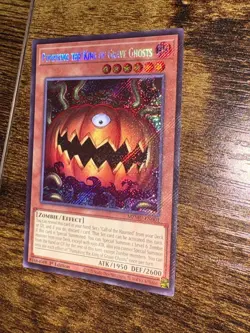 Yu-Gi-Oh! Pumpking King of Grave Ghosts HOLO BLEED 1st Ed Secret Rare MZMU-EN001 - Image 5