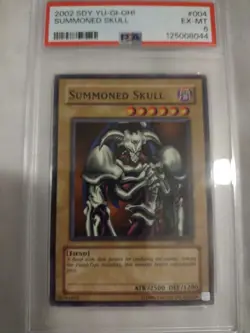 Yu-Gi-Oh 2002 Summoned Skull (Short Print) PSA Graded 6 SDY-004 - Image 1
