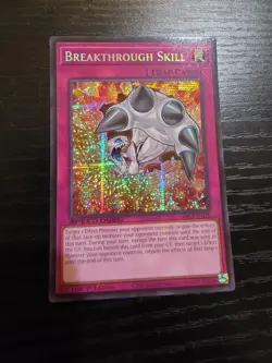 Breakthrough Skill SBC2-EN125 Prismatic Secret Rare 1st Ed Yu-Gi-Oh Near Mint - Image 1