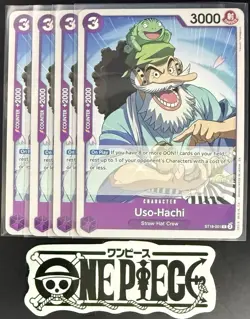 4x One Piece ST18-001 C Uso-Hachi - ENG - Regular - Playset - TCG - NM/M - Image 1