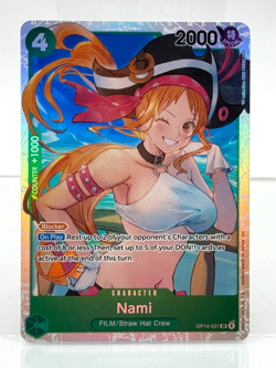 ONE PIECE Card Nami OP14-031 SR OP14 NM/M Secret Rare - Image 1