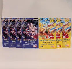 LOT OF 7- One Piece TCG: The Azure Seas Seven x4 & Adventure On Kami's Island x3 - Image 1