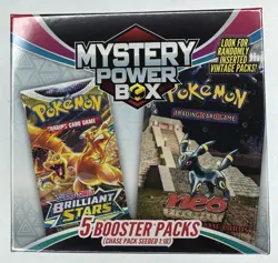 Pokemon Mystery Power Box Chase Pack Seeded 1:10 NEW SEALED (5 Booster Packs) - Image 1