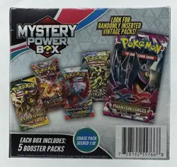 Pokemon Mystery Power Box Chase Pack Seeded 1:10 NEW SEALED (5 Booster Packs) - Image 2