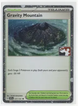 Pokemon Prize Pack Series 7 Gravity Mountain 177/191 Cosmos Holo - Play Stamp - Image 1