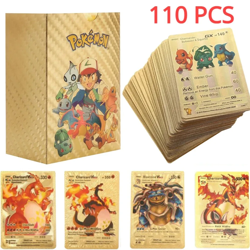 27-110pcs Gold Silver Black Vmax GX Vstar Cards for Pokemon Collection Gift US - Image 1