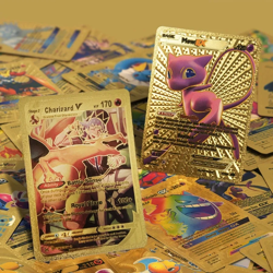 27-110pcs Gold Silver Black Vmax GX Vstar Cards for Pokemon Collection Gift US - Image 4