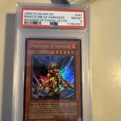 Yugioh Manticore Of Darkness 1st Edition IOC-067 Ultra Rare *LP Original - Image 2