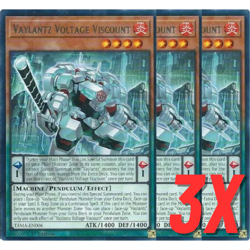 Yugioh Vaylantz Voltage Viscount (TAMA-EN006) 1st Edition RARE (NEAR MINT) (3X) - Image 1