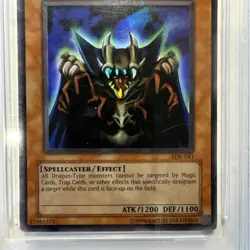 2001 Yugioh SDK-041 Lord of D. Card Super Rare 1st Edition PSA 9.0 Mint - Image 4